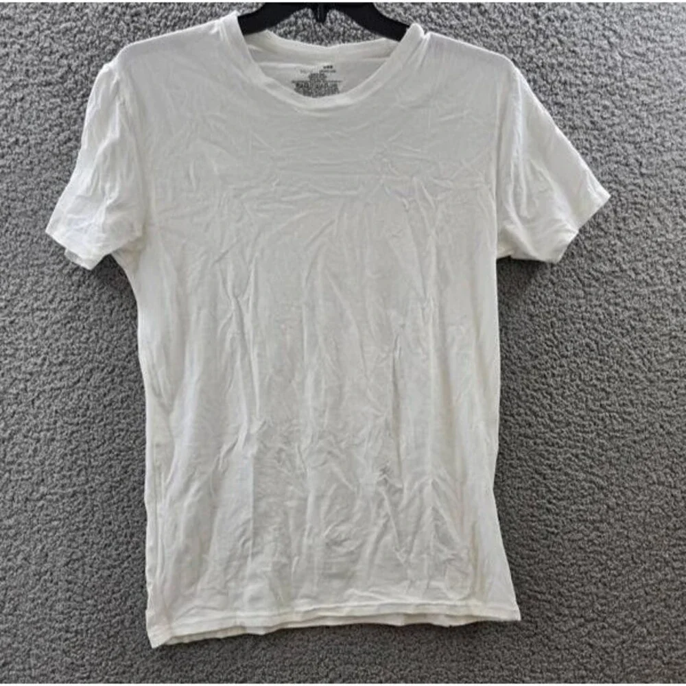 Hanes Originals Supersoft T-Shirt Men's M White Crew Neck Short Sleeve Pullover